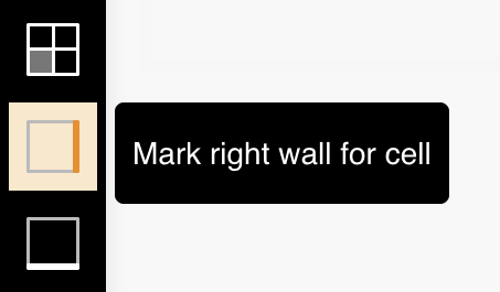 Mark right wall for cell