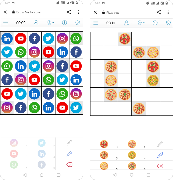 Create Sudoku puzzles online with PuzzleMe by Amuse Labs.