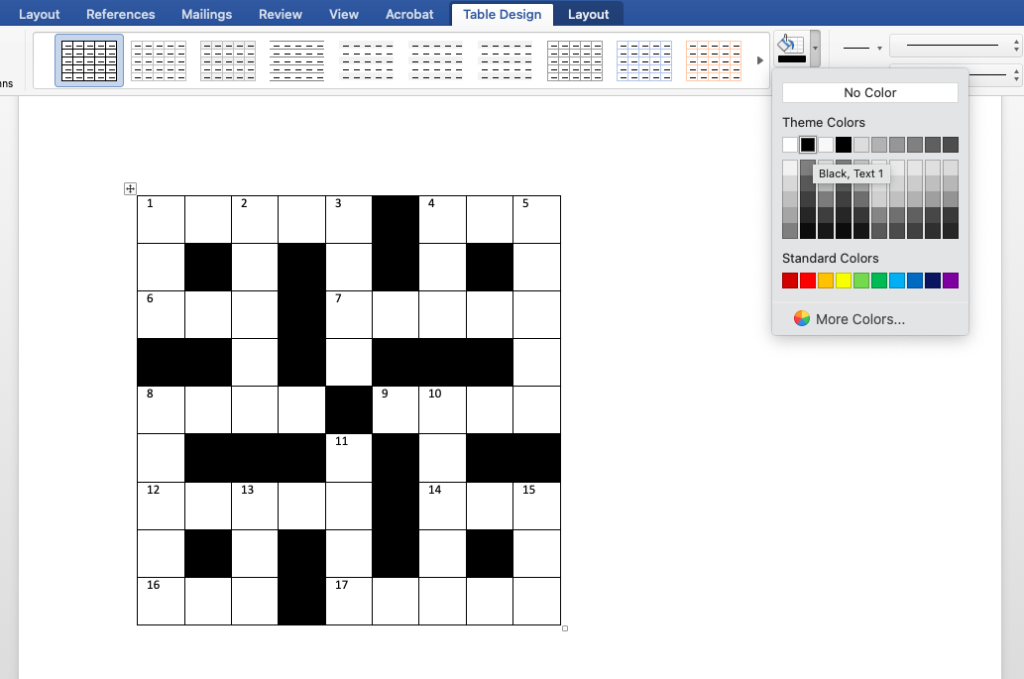 How to Make a Crossword Puzzle in Word: 5 Easy Steps