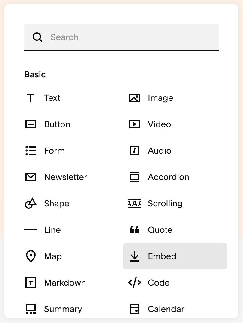 add games to squarespace