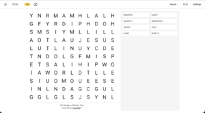 JESUS, SALT, WORLD, MOUNTAIN, LIGHT, LAMP, DISCIPLE, GLORIFY