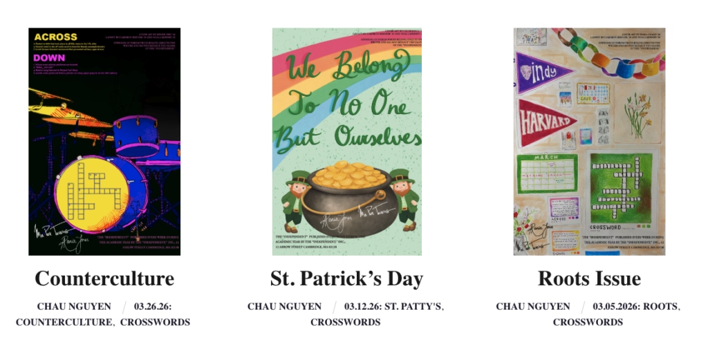 Game's page screenshot from The Harvard Independent