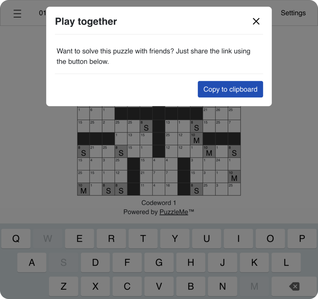 Codeword Social Play