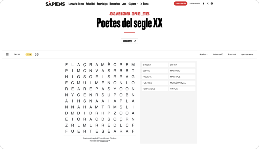 Display of global languages supported by PuzzleMe Word Search game